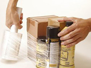 filme stretch 10 cm x 100 m aplicador com cabo